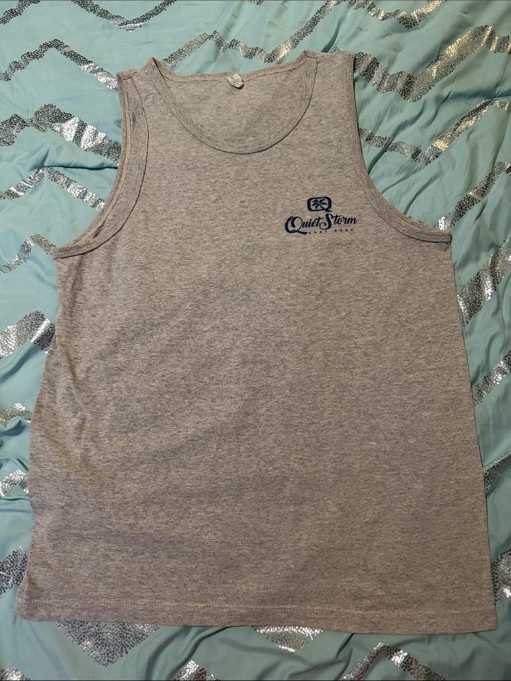 Quiet Storm Men’s Gray Tank Top